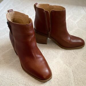 Brown Leather Ankle Boots
